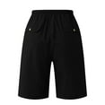 thumbnail image 5 of Miluxas Men's Casual Loose High Waist Drawstring Elastic Waist Solid Shorts with Pockets Clearance Black XL(XL), 5 of 8