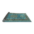 thumbnail image 2 of Ahgly Company Indoor Square Geometric Light Blue Traditional Area Rugs, 4' Square, 2 of 4