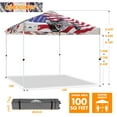 thumbnail image 2 of EAGLE PEAK 10x10 Pop Up Canopy, Instant Outdoor Canopy Tent, Straight Leg Pop Up Tent for Parties, Camping, The Beach and More, 100 Square Feet of Shade, Motorcycle Skull, 2 of 9