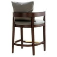thumbnail image 4 of Manhattan Comfort Ritz 26.5" Faux Leather Counter Stool in Gray/Walnut, 4 of 5