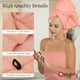 thumbnail image 4 of Toallas de baño de microfibra Orighty, paquete de 4 unidades, 69 x 137 cm, color rosa, 4 of 7