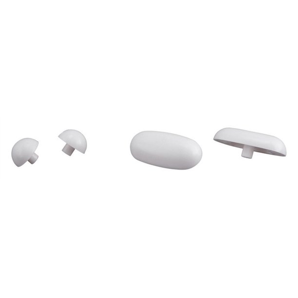 Plumb Pak Toilet Seat Bumpers White Plastic