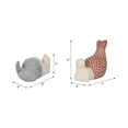 thumbnail image 4 of Decorative Mermaids Figurines for Home Decor - Coastal Sculpture for Bathroom, Office, and Living Room Accent - Ornaments for Shelf or Coffee Table Display - Set of 2 -  5", 3", White & Blue, 4 of 12