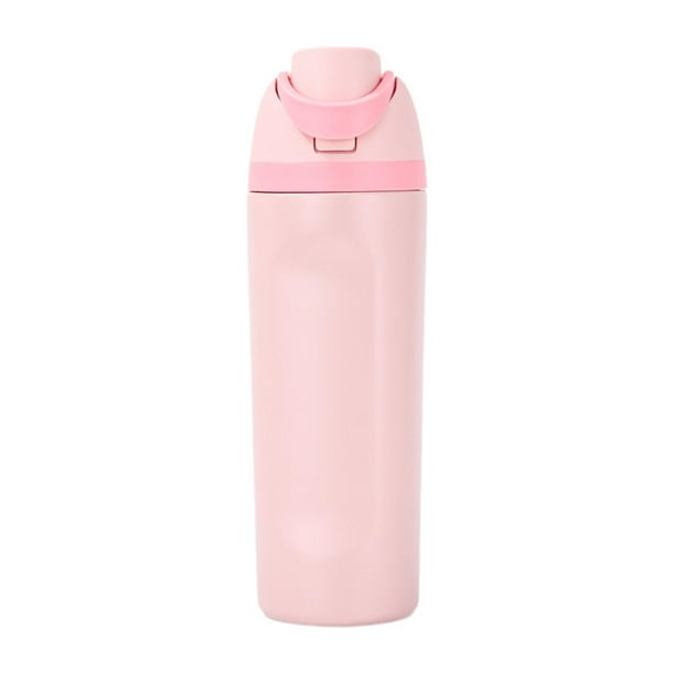 Botella de agua aislada acero inoxidable 1000 ml, accesorios sólidos prácticos botella de agua para la oficina bebidas calientes viajes rosa