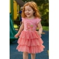 thumbnail image 2 of Happy Threads Strawberry Shortcake Girls Tutu Cosplay Dress  Short Sleeve Costume Outfit with Sparkly Tulle Skirt  Kids Party Dress-Up, 2 of 3