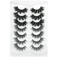 thumbnail image 1 of BESTYASH 7Pares De Pestañas Postizas Negras Ligeras Para Maquillaje Con Aspecto Natural, 1 of 6