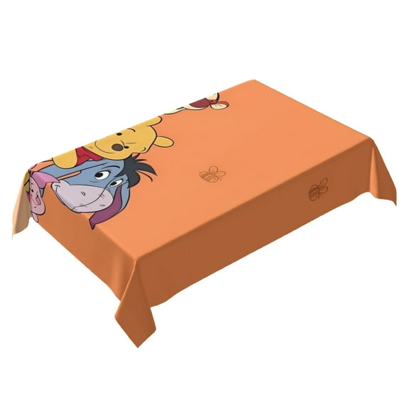 Winnie The Pooh Themed Square Tablecloth 54 * 72 Inches Durable Stylish