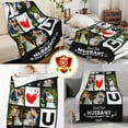 thumbnail image 5 of Custom Blanket with Photo Text Personalized Throws Blankets Picture Blanket for Birthday Valentine Customized Gifts for Wife Husband Family Mom Dad Couple Girlfriend Blankets, 5 of 5