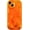 Fluorescent Orange, variant on for iPhone 15 Pro Case,Water Ripple Wave Meteorite Bubble Chrome Plating Soft Phone Case (Black)