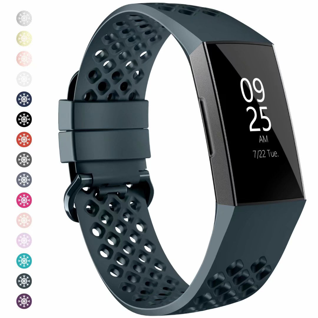Bands for Fitbit Charge 4 3 SE,Breathable Waterproof Sport Strap Multipack 3 