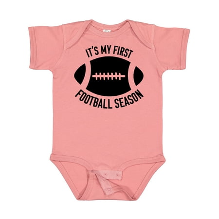 

Inktastic It s My 1st Football Season Gift Baby Boy or Baby Girl Bodysuit