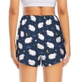 thumbnail image 2 of Lsque Cute Sheep 1 Printed Women's Running Shorts with Liner Pockets,Elastic Quick Dry Workout Athletic Gym Yoga Shorts,Womens High Waist Shorts-Small, 2 of 9