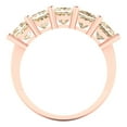thumbnail image 5 of 2.5 ctw Wedding Band for Women - 14K Rose Gold Natural Morganite Stackable Eternity Ring, 5 of 6