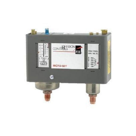 Johnson Controls P170LB-6C Dual Pressure Control, LR 12"-80 psig, HR 100-500 psig, replacement for P170LB-6