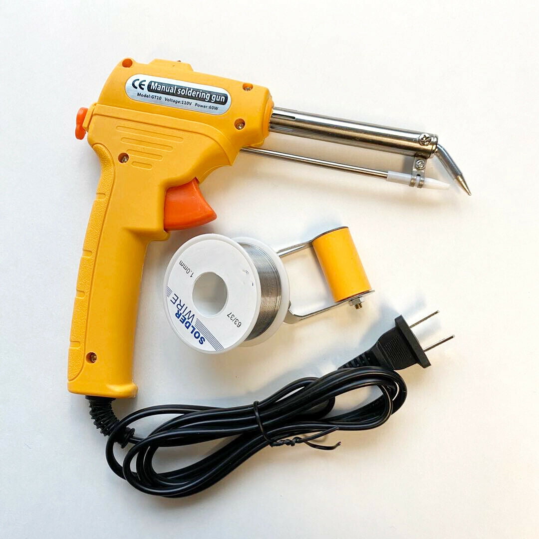 Solder Gun, Automatic Hand-held Welding Tool, Constant Temperature Internal  Heating, Replaceable Element, Suitable for Wire, Circuit Board, Yellow -  Walmart.com