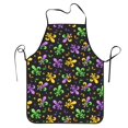 thumbnail image 5 of Uemuo Mardi Gras Carnival4 Printed Bib Apron, Adjustable , Water and Oil Resistant, Cooking Kitchen Chef Apron for Women Men, 5 of 5