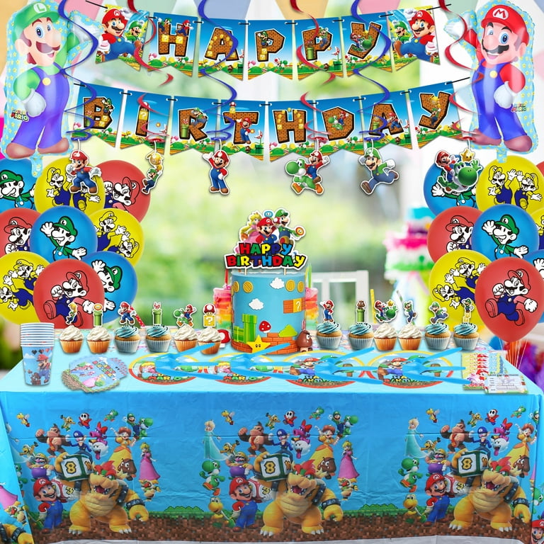 Super Mario Party Supplies for Kids Birthday Mario Bros Birthday