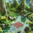 thumbnail image 1 of OFFIGAM Cardboard Tubes For Crafts Bamboo Raft Traditional Chinese Design For Beginners Photography Props 1Pcs, 1 of 6