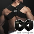 thumbnail image 2 of Black (A) M$ Fitness shoulder belt bench press shoulder training belt push up chest straight back correction belt open shoulder auxiliary belt, 2 of 6