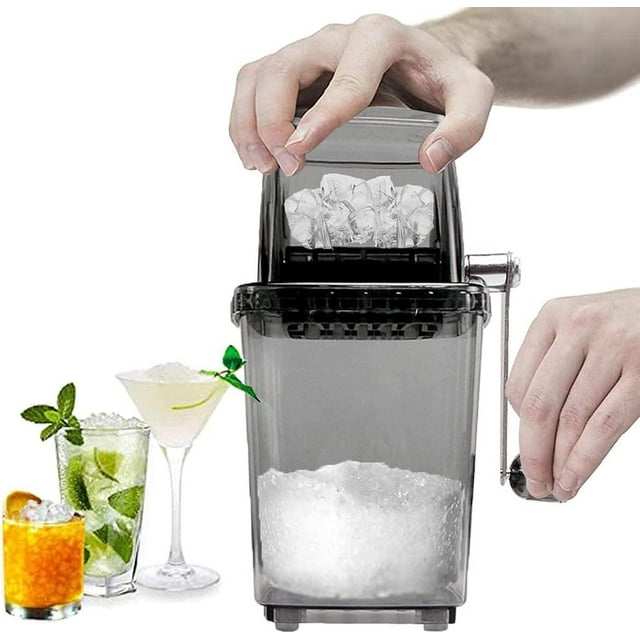 Ice Crusher Manual Rotary Ice Crusher Cocktails Slush Machine Ice Cube Crushed Smoothies Ice Crusher
