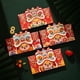 thumbnail image 5 of 12 Sobres Rojos Del Año Del Dragón | Sobres para Regalar Dinero En Efectivo para El Festival de Primavera | Diseño de Dragón Multicolor con Lámina Dorada | Sobres Rojos de La Suerte de Papel Grueso p, 5 of 6