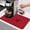Red, variant on Red Dish Drying Mats for Kitchen Counter, Solid Color Absorbent Coffee Bar Mat with Non-slip Rubber Backed Quick Drying Dish Rack Pad 12"x16"