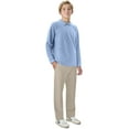 thumbnail image 6 of Classroom School Uniforms Big Kid Long Sleeve Pique Polo CR835Y, XL, SS Light Blue, 6 of 7