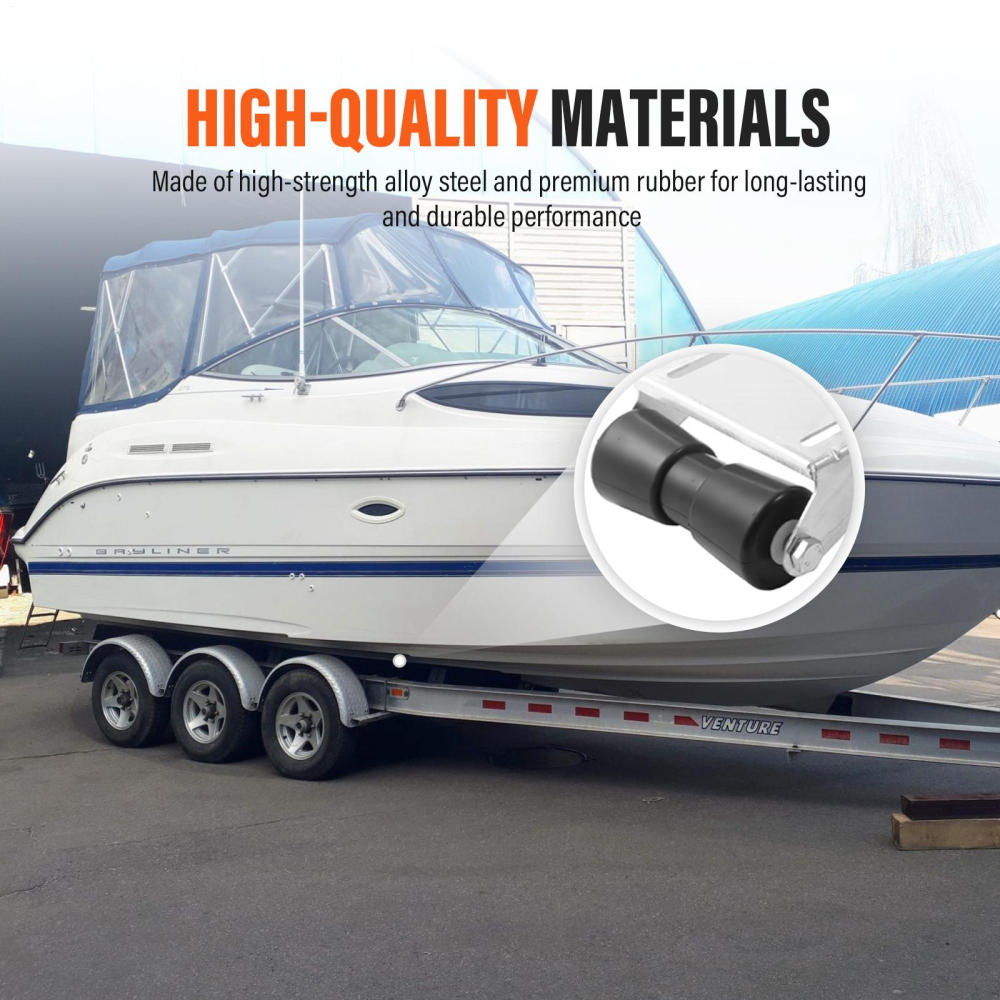 Flroha Boat Trailer Roller 12-Inch Boat Trailer Assembly Kit Heavy Duty Support Stand for Small Yachts Commercial Vessels Kayaks Rafts