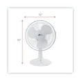 thumbnail image 2 of Alera 12" 3-Speed Oscillating Desk Fan, Plastic, White -ALEFAN122, 2 of 6