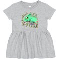 thumbnail image 3 of Inktastic Tiny, Cute Chameleon Girls Baby Dress, 3 of 5