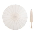 thumbnail image 5 of 2 paraguas de papel en blanco, pequeños paraguas decorativos para fotografía, regalo de fiesta para boda., 5 of 5