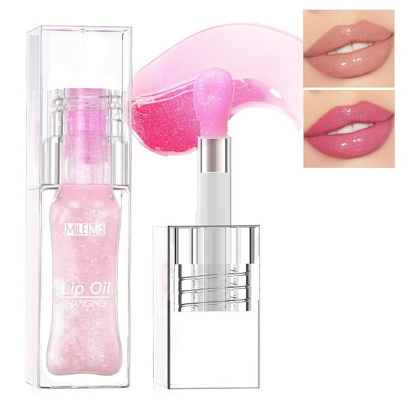 Summer Savings! Gspmoly Lip Balm, Color Changing Lip Oil Osmetics Color Changing Lip Oil Color Changing Lip Oil Color Changing Lip Oil Warm Change Moisturizing Lip Gloss Candy 6.5G Lip Moisturizer