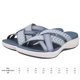 thumbnail image 2 of Sandalias Mujer Slide Ligeras Wdftyju Correa Cruzada Plataforma Cuña Azul 39, 2 of 8