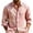 Pink-F, variant on Men Floral Print Button up Shirts Casual Long Sleeve Slim Fit Blouse with Pocket Lightweight Bohemian Clothes
