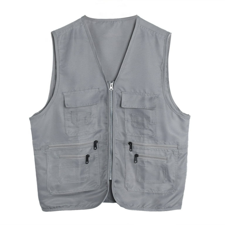SHOOYING Men's Women's Outdoor Work Travel Photo Fishing Vest with Pockets