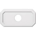thumbnail image 1 of Ekena Millwork CMP26X13ED-05000 5 in. ID x 9 in. Rectangle Emerald Architectural Grade PVC Contemporary Ceiling Medallion, 1 of 4