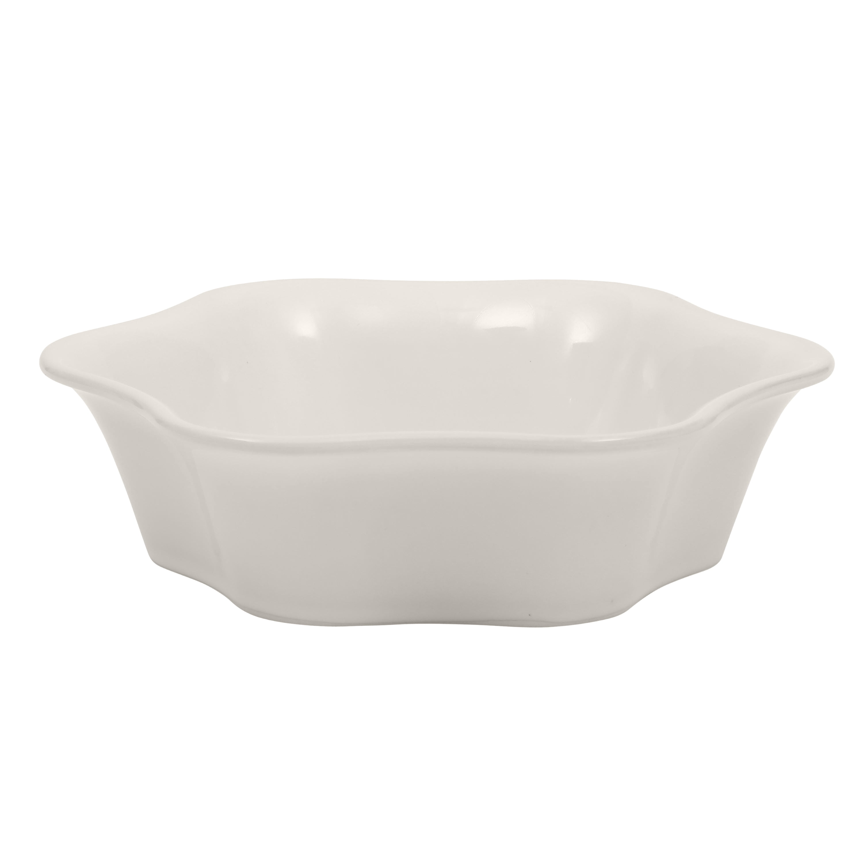 The Pioneer Woman 9-Inch Snowflake Stoneware Baker with Wood Lid, White