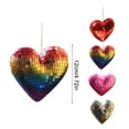 thumbnail image 5 of Disco Heart Ornaments Heart Shaped Pendant High Quality for Wedding and Party Decoration, 5 of 5