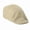Beige, variant on 1 Pack Breathable Linen Blend Men Newsboy Beret Flat Cap Solid Color Summer Driving Outdoor Daily Head Hat