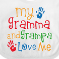 thumbnail image 4 of Inktastic Gramma and Grampa Love Me Boys or Girls Baby Bib, 4 of 4