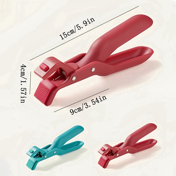 2 pc Hot Plate Gripper, Bowl Dish Plate Grabber Clips Tongs Clamp Holder, For Air Fryer & Food Steamer & Oven & Microwave Oven,Black