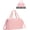 PINK, variant on Small Gym Bag, Mini Gym Bag for Women with Yoga Mat Holder and Wet Compartment, Cute Small Yoga Mat Bag with Water Bottle Pocket for Workout Dance, Pink