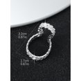thumbnail image 4 of 1pc Individual Trendy Geometric Style Rhinestone Decor Ear Clip, Gifts For Women Without Pierced Ears, 4 of 5