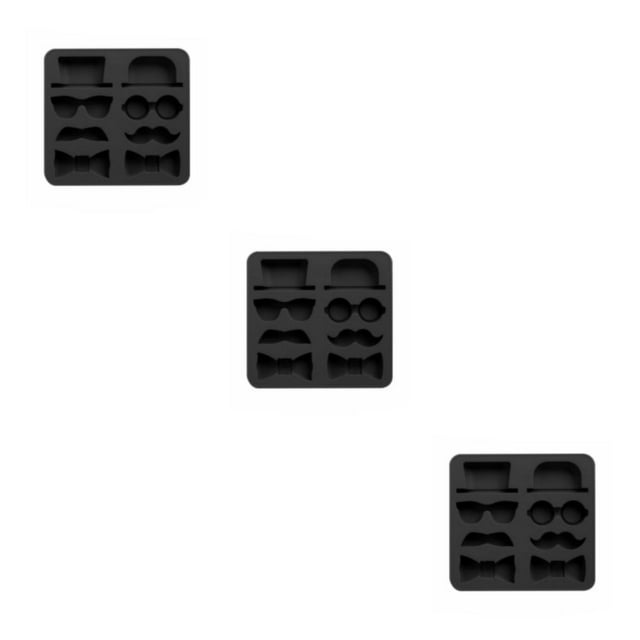 Molde de silicona para cubitos de hielo Inteprter caballero Negro Type1 NO1