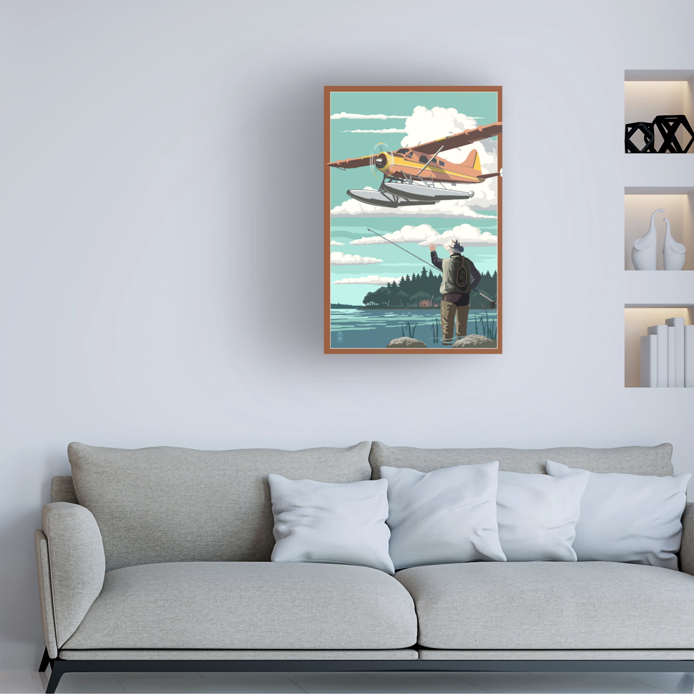 Lantern Press 'Fishing 1' Canvas Art