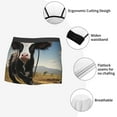 thumbnail image 6 of Daiia Cute Prairie Cow Men's Underwear Boxer Briefs, Cotton Stretch Moisture-Wicking Underwear-Large, 6 of 9