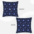thumbnail image 4 of LNWH Purple Star Geometric Throw Pillow Covers, Square Soft Linen Decorative Pillow Cases, 16"x16", 4 of 8