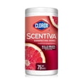 thumbnail image 1 of Toallitas Desinfectantes Clorox Scentiva Toronja 75 pzas, 1 of 4