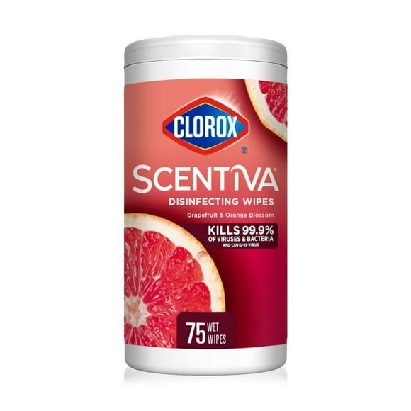 Toallitas Desinfectantes Clorox Scentiva Toronja 75 pzas