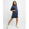 thumbnail image 6 of Hanes Originals Women's Soft Brushed Fleece Hoodie Dress Anchor Slate M, 6 of 6